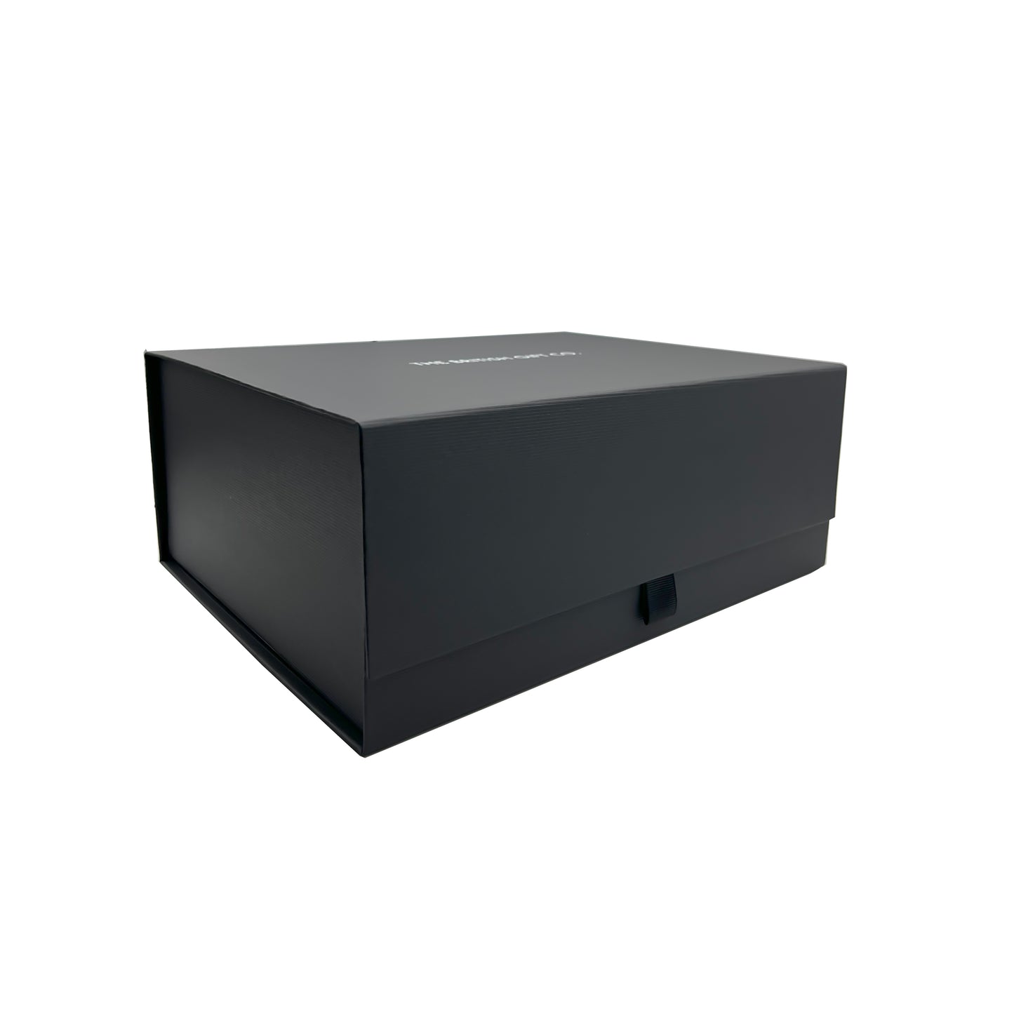 Luxury Black Magnetic Box 280 x 220x110 mm Deep snapshut box Ribbon Tab Comes with Shredded Paper.