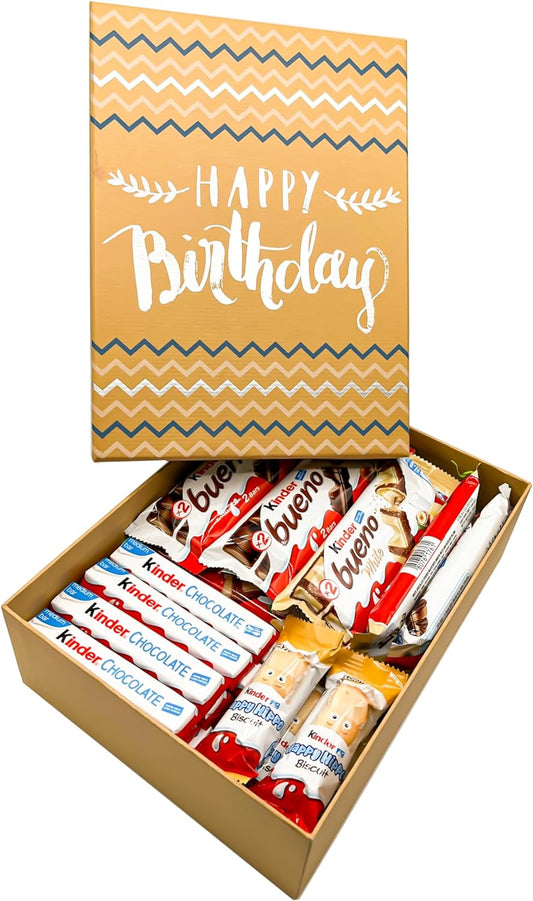 Kinder Bueno Variety Gift Box - A Festive Selection of Bueno Chocolate, Bueno White, Hippo Biscuits, Bars, Ideal for Every Occasion 20 Chocolates