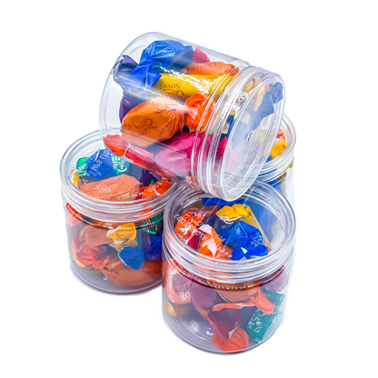 Quality Street Chocolates with Sweetness Packaged in Reusable Plastic Jars